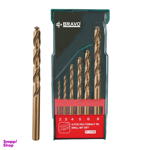 مته کبالت براوو مدل BT-5706 مجموعه 6 عددی