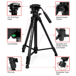 سه پایه دوربین کینگ جوی مدل VT-1500
