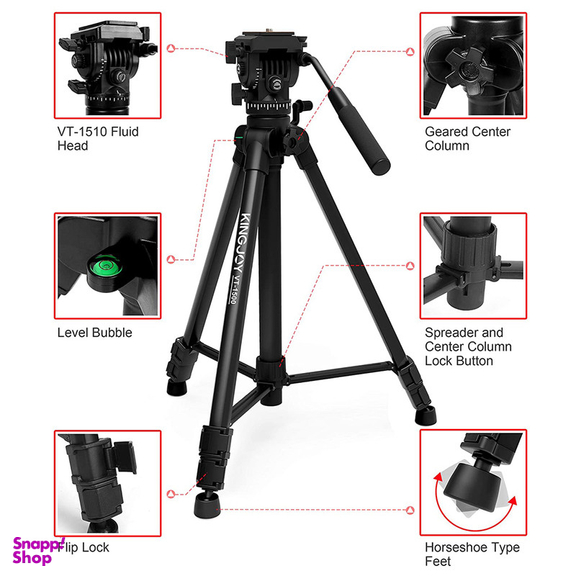 سه پایه دوربین کینگ جوی مدل VT-1500