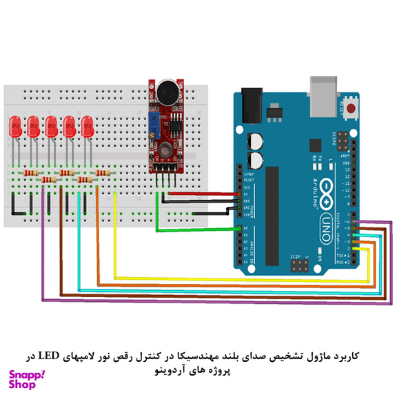 کیت آموزش الکترونیک مهندسیکا مدل ماژول تشخیص صدای بلند Big_sound