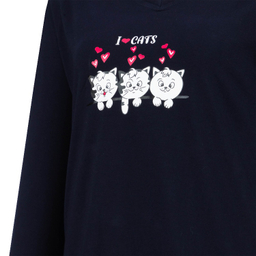 ست بلوز و شلوار راحتی زنانه کد 1050 رنگ مشکی