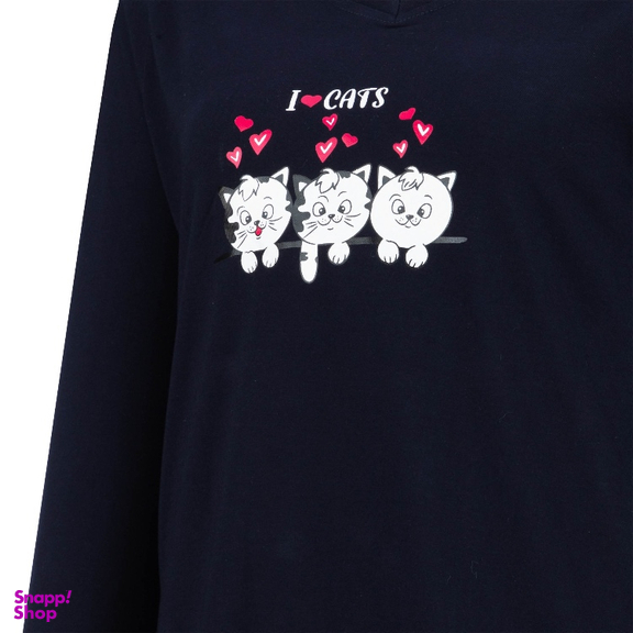 ست بلوز و شلوار راحتی زنانه کد 1050 رنگ مشکی