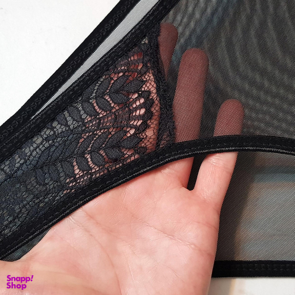 ست شورت و سوتین زنانه کارنا رز مدل فنردار هارنس کد 4873-2034 رنگ مشکی