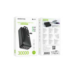 پاوربانک فست شارژ 22.5 وات بروفون مدل BJ57B ظرفیت 30000 میلی آمپر ساعت
