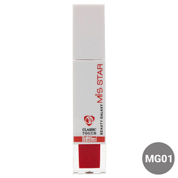 رژ لب مایع میس استار مدل MG01 کد 01 رنگ قرمز