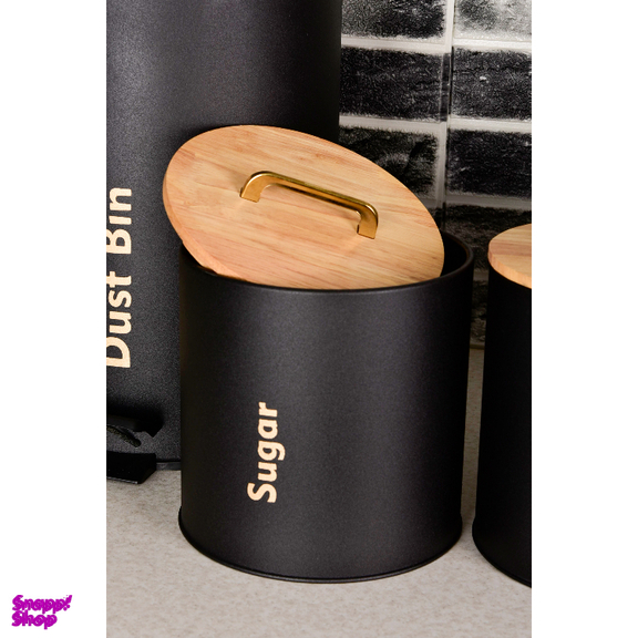 سرویس آشپزخانه 4 پارچه یونیک مدل درب چوبی دسته T کد 803