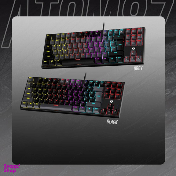 کیبورد گیمینگ فنتک کد Atom87 MK876v2 Blue Switch