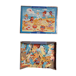 پازل 100 تکه فنسی طرح بچه های ساحل
