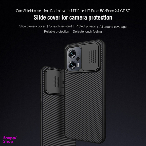 کاور نیلکین مدل CamShield مناسب برای گوشی موبایل شیائومی Redmi Note 12T Pro 5G/ Note 11T Pro/ Note 11T Pro Plus/ Poco X4 GT 5G/ K50i