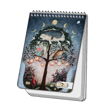 دفترچه یادداشت سیمی 80 برگ دارکوب مدل درختی کد 137/9