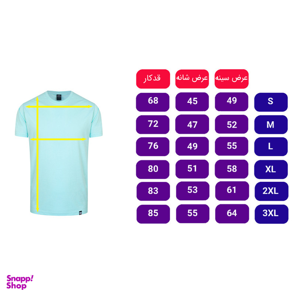 تیشرت آستین کوتاه مردانه 1991 اس دبلیو مدل TS1901 LB