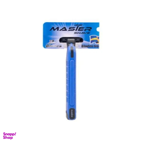 خود تراش مستر شیو مدل 04-Blue به همراه تیغ اصلاح ابرو تینکل مدل Shaper