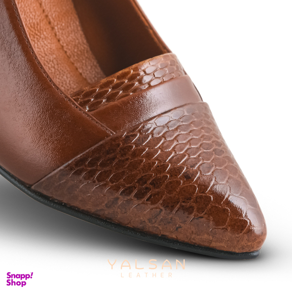 ست کیف و کفش زنانه چرم یلسان مدل لیندا کد TARA-MRV-912-ASL