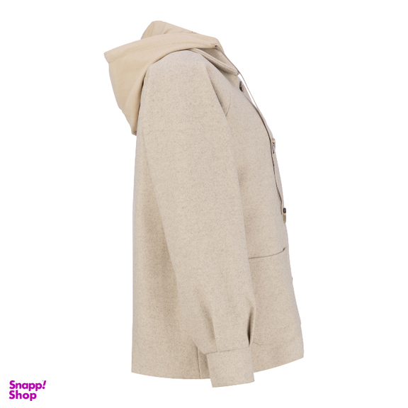 پالتو زنانه السانا مدل فرتاک کد 236908 رنگ کرم