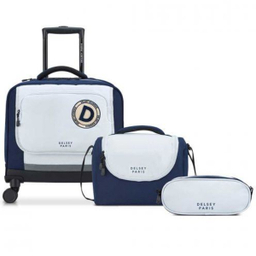 ست کیف و کوله مدرسه دلسی مدل آکادمی چرخ دار کد 003390910 مجموعه 3 عددی