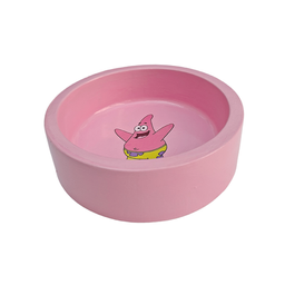 ظرف آب و غذای سگ و گربه مدل باب اسفنجی و دوستان کد 87 ست سه عددی