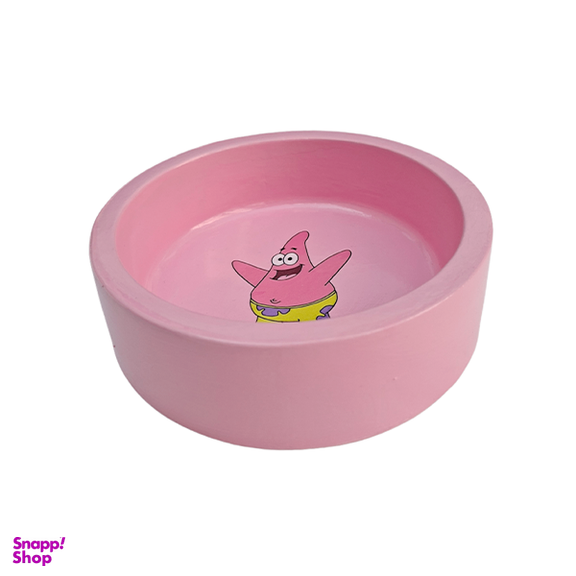 ظرف آب و غذای سگ و گربه مدل باب اسفنجی و دوستان کد 87 ست سه عددی