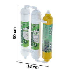 فیلتر تصفیه آب یخچال و فریزر بلوط مدل گیاهی BL 301 مجموعه 3 عددی