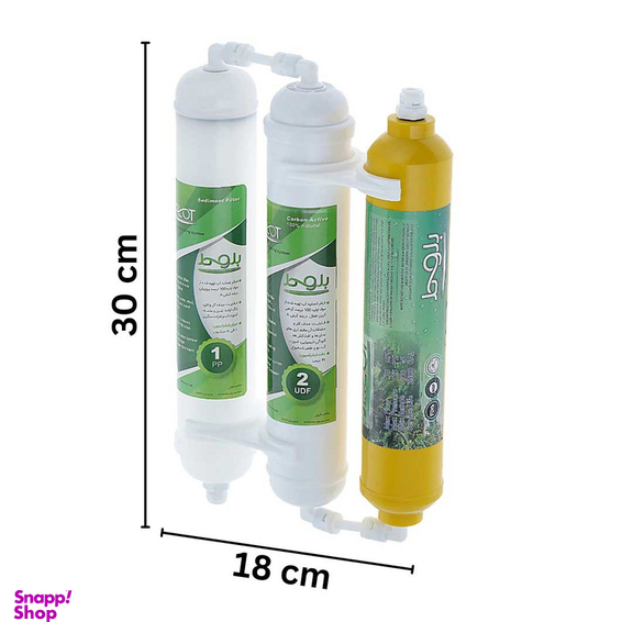 فیلتر تصفیه آب یخچال و فریزر بلوط مدل گیاهی BL 301 مجموعه 3 عددی