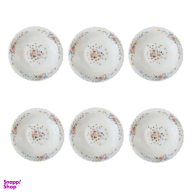 بشقاب غذاخوری طرح ویکتوریا مجموعه 6 عددی