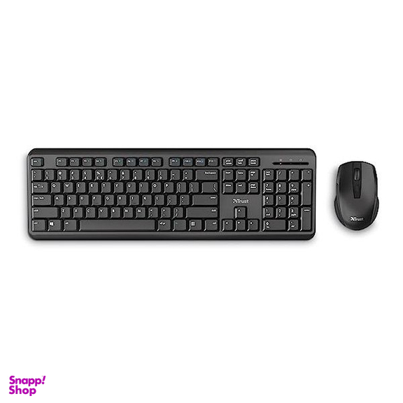 کیبورد و ماوس بی سیم تراست مدل YMO SILENT WIRELESS