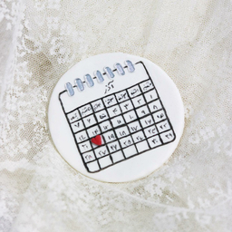 استامپ برجسته تزیین فوندانت مدل تقویم