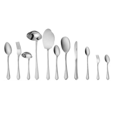 سرویس قاشق و چنگال 98 پارچه ناب استیل مدل ونیز
