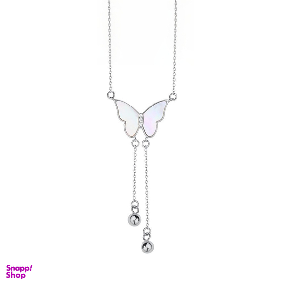 گردنبند نقره زنانه مدل پروانه کد N2177