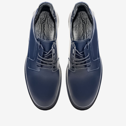 کفش رسمی مردانه چرم مشهد مدل J6190 رنگ سرمه ای