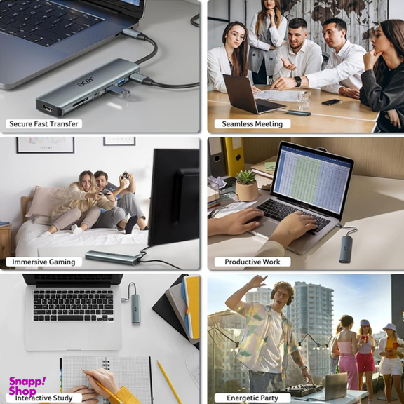 USB هاب 7 پورت Type-C ایسر مدل ODK360