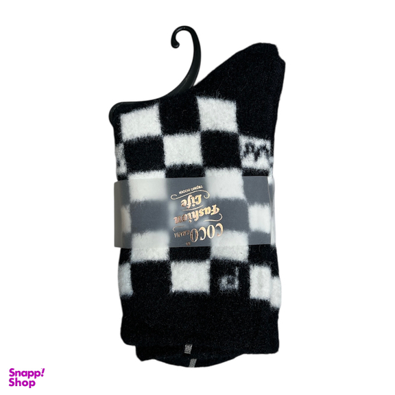 جوراب زنانه کوکو اند هانا طرح شطرنجی کد Coco-2