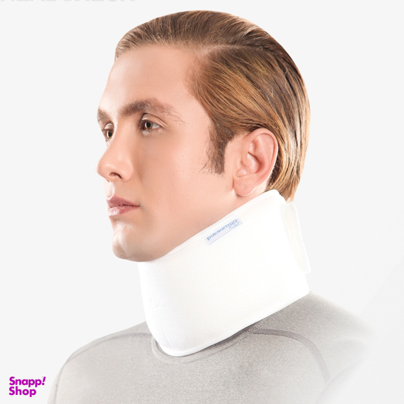 گردن بند طبی نرم آتل دار پاک سمن کد 003 رنگ سفید