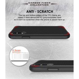 کاور گوشی موبایل سامورایی مدل Carbon Fiber مناسب iPhone X / iPhone Xs