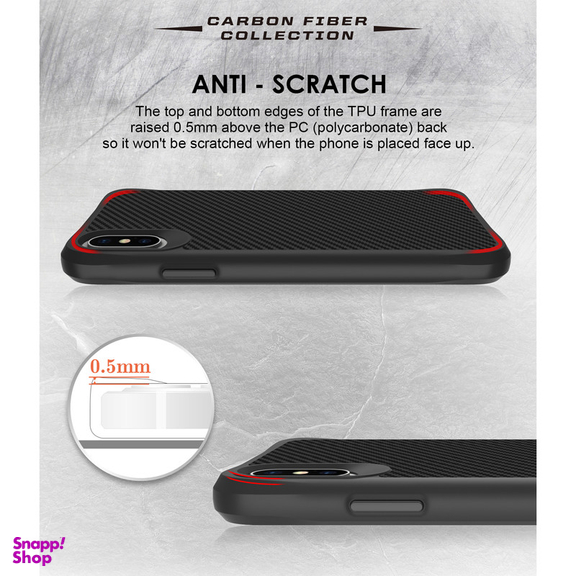 کاور گوشی موبایل سامورایی مدل Carbon Fiber مناسب iPhone X / iPhone Xs