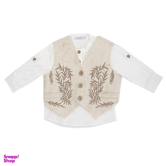 ست 3 تکه لباس پسرانه فیورلا مدل سنتی کد 25032-35032-45041