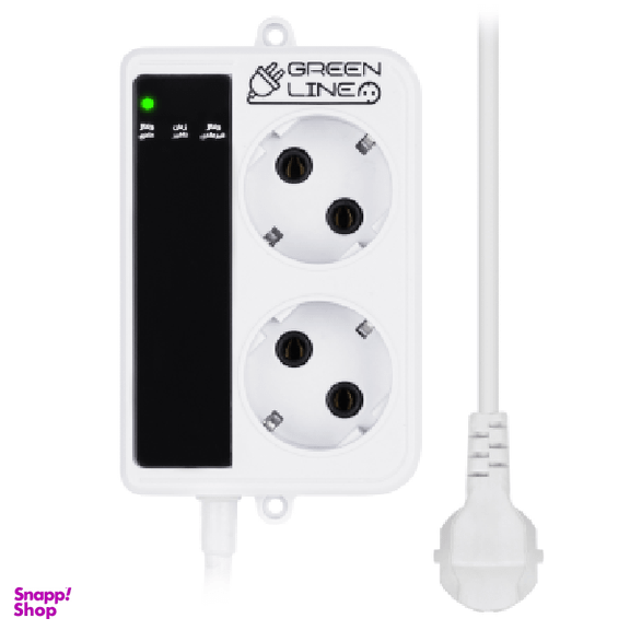 محافط ولتاژ یخچال و لباسشویی گرین لاین مدل GLP162-RW