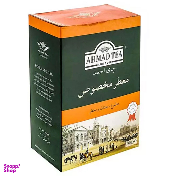 چای سیاه معطر مخصوص احمد وزن 100 گرم بسته ۲ عددی