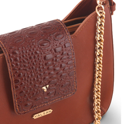 کیف دوشی و دستی زنانه چرم یلسان مدل راشا کد GAN-104-ASL