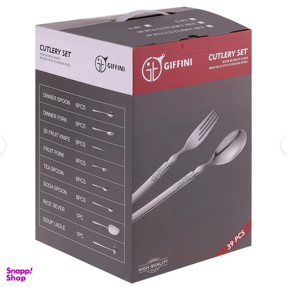 سرویس قاشق و چنگال 38 پارچه جی فی نی مدل G-55