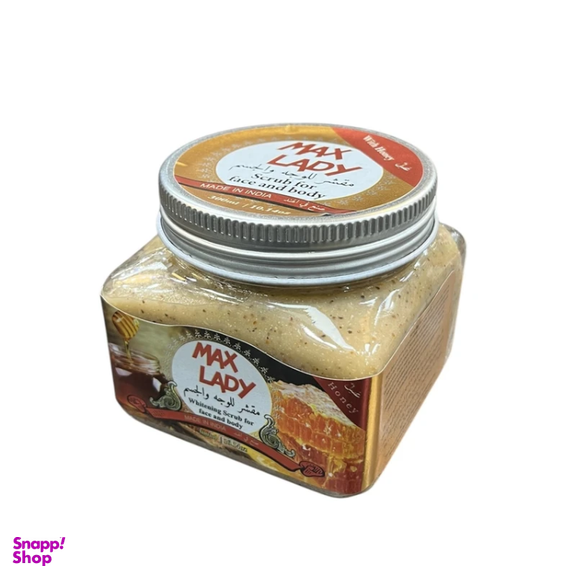 اسکراب لایه بردار مکس لیدی مدل Honey حجم 300 میلی لیتر
