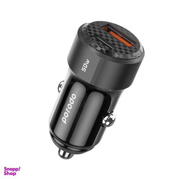 شارژر فندکی دو پورت 50 وات پرودو مدل Porodo 50W Dual Port Car