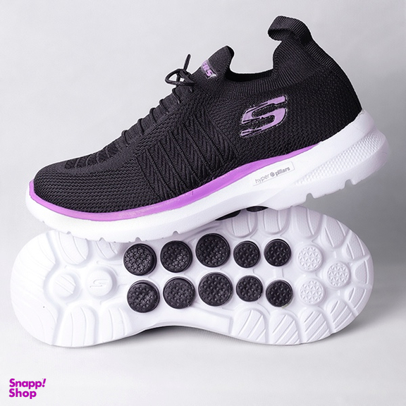 کفش راحتی زنانه طرح اسکچرز مدل گوواک کد 2025 رنگ مشکی بنفش