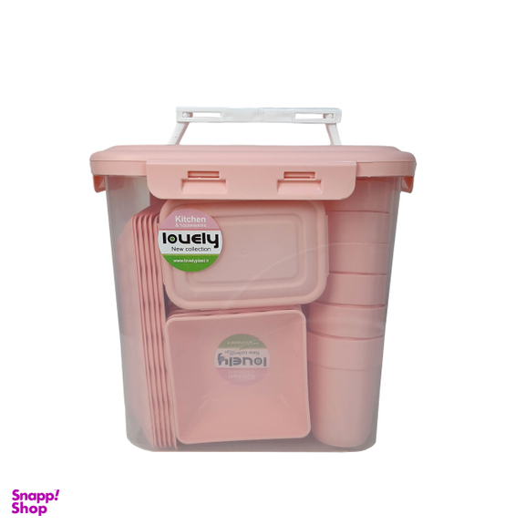 سبد پیک نیک و سرویس مسافرتی لاولی پلاست 58 پارچه کد TIK1160F