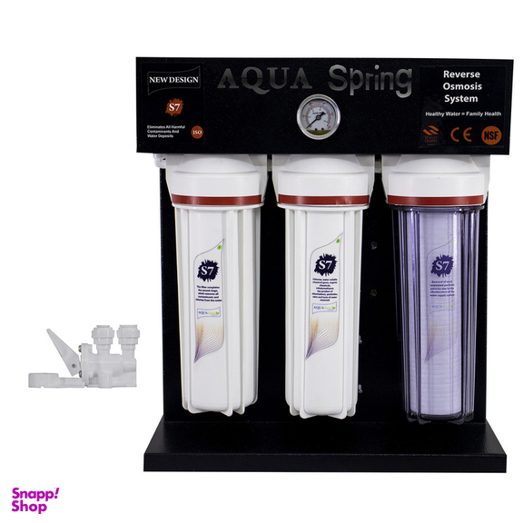 دستگاه تصفیه کننده آب آکوآ اسپرینگ مدل RO-S7-BZ 7090 به همراه کیت نشتی گیر