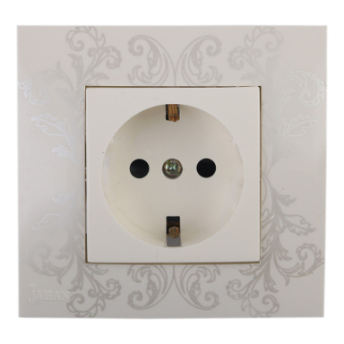 پریز برق ارت دار جهان الکتریک مدل صدف کد J-200415