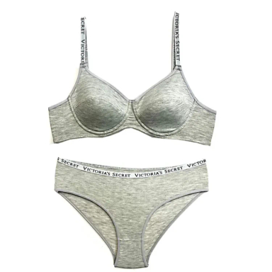 ست لباس زیر زنانه کد 9025 رنگ خاکستری