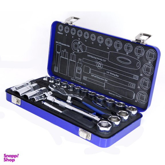 آچار بکس اپکس مدل ART-APX-TS-24P مجموعه 24 عددی