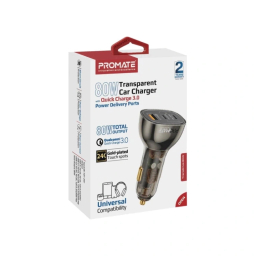 شارژر فندکی پرومیت مدل TRANSDRIVE-80W