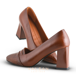 ست کیف و کفش زنانه چرم یلسان مدل لیندا کد TARA-MRV-912-ASL