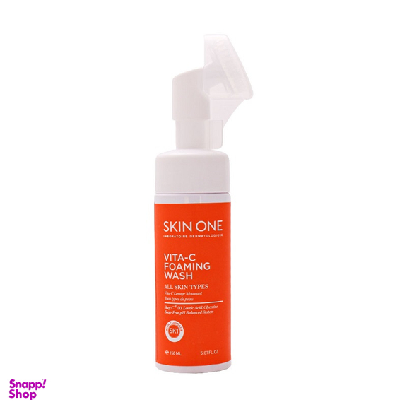 فوم شوینده صورت اسکین وان مدل Vitamin C حجم 150 میلی لیتر